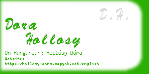 dora hollosy business card